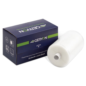 GERYON Vacuum Sealer Bags Rolls 11" x 120' Keeper with Cutter Box