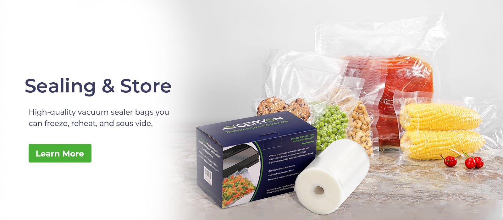 Geryon Kitchen Enjoy Vacuum Sealer to Keep Food Freshness