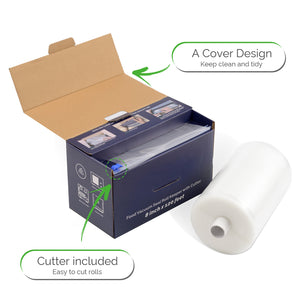 GERYON Vacuum Sealer Bags Rolls 8" x 120' Keeper with Cutter Box